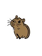 Capybara Arcfestő és Testfestő Sablon