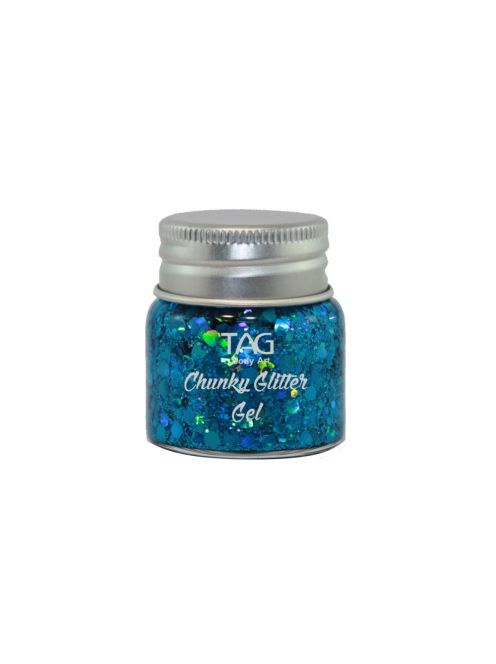 TAG Chunky Glitter Gel Blue - kék 20gr