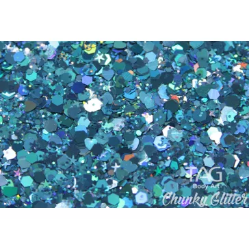 TAG Chunky Glitter Gel Blue - kék 20gr