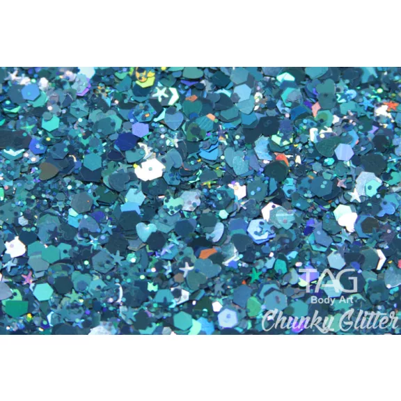 TAG Chunky Glitter Gel Blue - kék 20gr