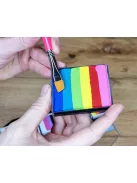 Leanne's Rainbow lapos ferde arcfestőecset 3/8"