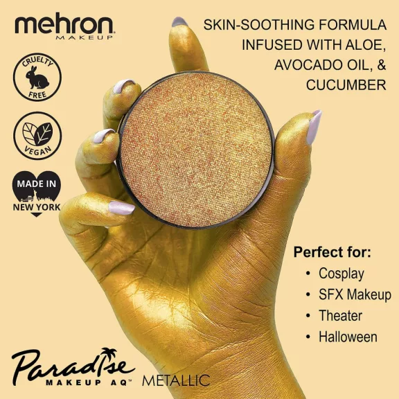 Mehron Paradise arcfesték 40g - Gyöngyház arany 