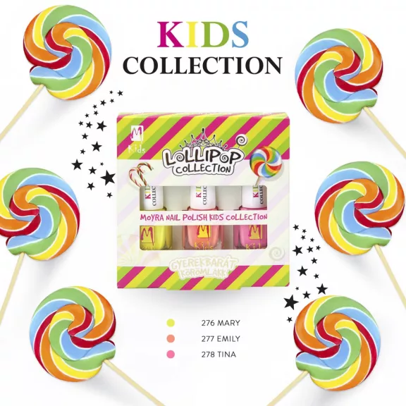 Gyerek körömlakk szett - Lollipop Collection 3x7ml