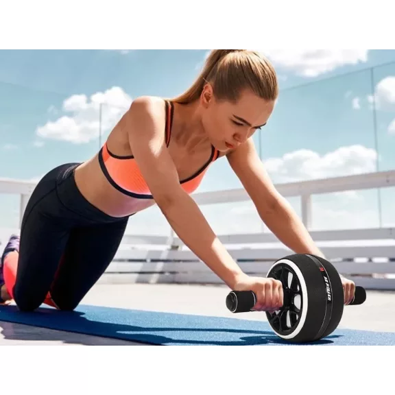 Hasizom erősítő roller térdvédő matraccal otthoni fitness edzéshez
