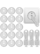 Konnektor - aljzatvédő – Biztonságos Otthon Gyermekeknek 10db/cs