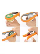 4 az 1-ben univerzális üveg és palack kupaknyitó piros színben