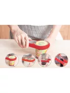 4 az 1-ben univerzális üveg és palack kupaknyitó piros színben