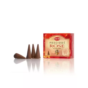 HEM Precious Rose illatú füstölő kúp 10db/cs