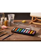 Diamond FX Fairytales csíkos arcfesték paletta 10x10g, professzionális "one stroke" festék mesebeli, tündéres árnyalatokkal, bőrbarát