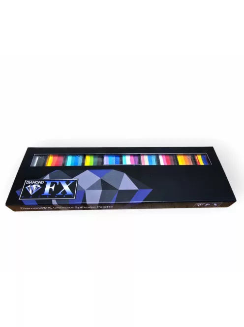 Diamond FX Fairytales csíkos arcfesték paletta 10x10g, professzionális "one stroke" festék mesebeli, tündéres árnyalatokkal, bőrbarát