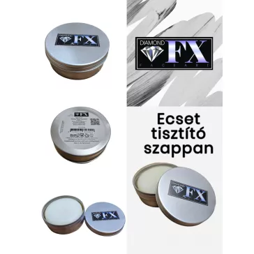 Diamond FX Ecsettisztító Szappan 100g - Professzionális Brush Soap Ecsetekhez