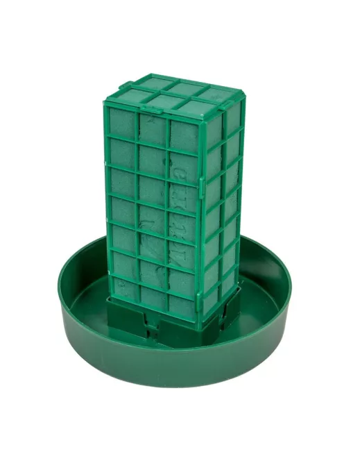 Gabbia 26 cm magas vizes tűzőhab oszlop 24 cm-es tálban nagy virágkompozíciókhoz