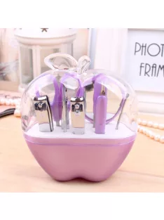 Utazó manikűr szett és szemöldök csipesz 9db-os