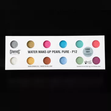 Grimas Water Pearl Pure Paletta P12 gyöngyházfényű arcfesték