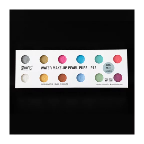 Grimas Water Pearl Pure Paletta P12 gyöngyházfényű arcfesték