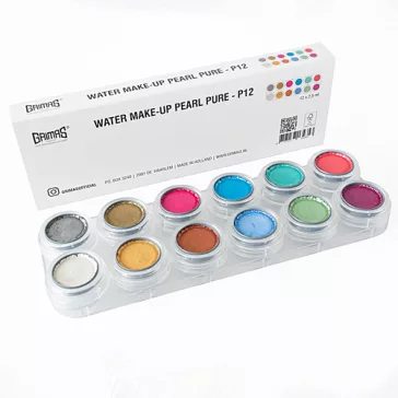 Grimas Water Pearl Pure Paletta P12 gyöngyházfényű arcfesték