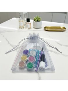 KiviArt vegyes mintás csillámtetkó készlet strasszkövekkel