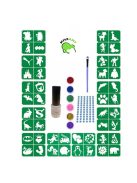 KiviArt vegyes mintás csillámtetkó készlet strasszkövekkel