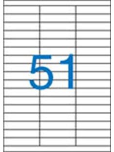 Nyomtatható öntapadó etikett A/4-51db/ív
