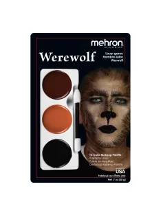   Mehron háromszínű arcfestő készlet - Vérfarkas /Werewolf/