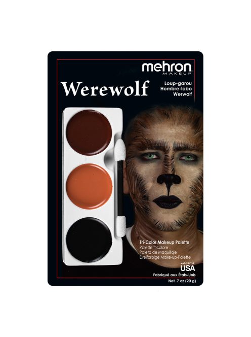 Mehron háromszínű arcfestő készlet - Vérfarkas /Werewolf/