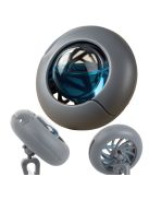 Szellőzőrácsra csíptetett elegáns autós légfrissítő 50 ml-es utántöltővel és forgó ventilátorral. Tökéletes autós kiegészítő.