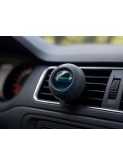 Szellőzőrácsra csíptetett elegáns autós légfrissítő 50 ml-es utántöltővel és forgó ventilátorral. Tökéletes autós kiegészítő.