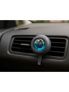 Szellőzőrácsra csíptetett elegáns autós légfrissítő 50 ml-es utántöltővel és forgó ventilátorral. Tökéletes autós kiegészítő.