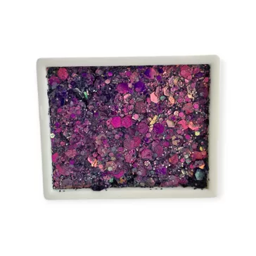 KiviArt Glitter Cream 'Mystic Orgona' irizáló lila csillámkrém arcra és hajra