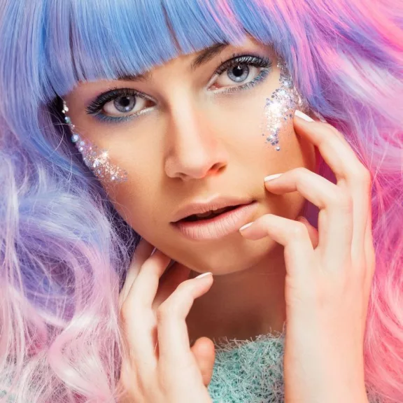 Holographic nagyszemcsés csillámzselé - Princess pink