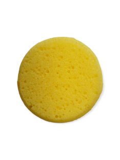 Kozmetikai, smink arcfestő lemosó szivacs - sárga