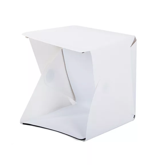 Árnyékmentes Fotóbox 20 LED-del - Mini Studio Termékfotózáshoz (24x22x24 cm)