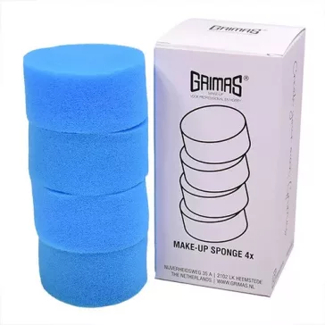 4 darab kék Grimas arcfestő sminkszivacs 60×30 mm