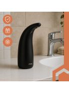 Ruhhy fekete színű, érintésmentes (szenzoros) automata szappanadagoló 300ml-es tartállyal, modern fürdőszobákba és konyhákba