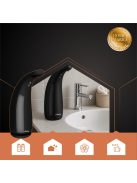 Ruhhy fekete színű, érintésmentes (szenzoros) automata szappanadagoló 300ml-es tartállyal, modern fürdőszobákba és konyhákba