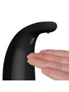 Ruhhy fekete színű, érintésmentes (szenzoros) automata szappanadagoló 300ml-es tartállyal, modern fürdőszobákba és konyhákba