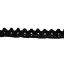 Csipke 100% pamut 2 cm-es fekete