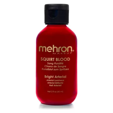 Mehron Squirt Blood Bright Arterial – professzionális víz alapú SFX vér (60 ml)