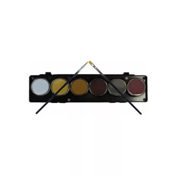 Diamond FX BEAST 6 színű arcfesték készlet 6x10g, professzionális vízbázisú festék, állatias és karakteres színek, Halloweenre, bőrbarát