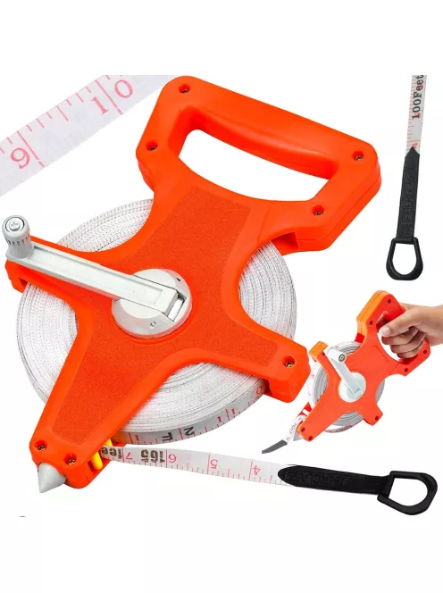 30 méteres mérőszalag üvegszálas feltekerhető kivitel