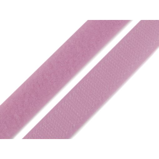 Tépőzár varrható 20 mm - Rózsaszín /komplett/
