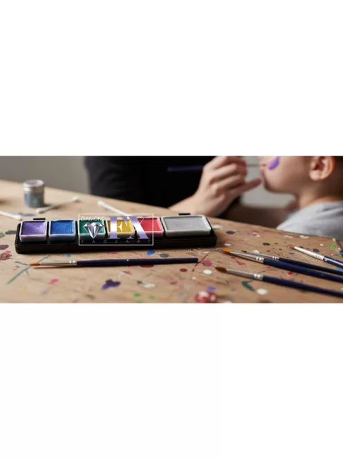 Diamond FX Metál Arcfesték Mini Paletta – 6 Szín - Extra Small