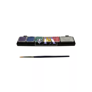 Diamond FX Metál Arcfesték Mini Paletta – 6 Szín - Extra Small