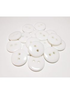 Kerek műanyag gomb 12 mm - több színben