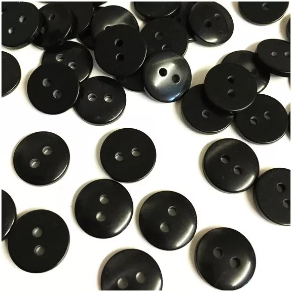Kerek műanyag gomb 12 mm - több színben