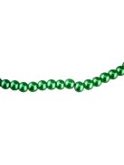 Viaszgyöngy füzér, mohazöld 80cm (6 mm szemek)
