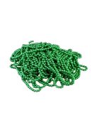 Viaszgyöngy füzér, mohazöld 80cm (6 mm szemek)