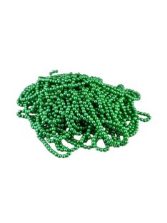 Viaszgyöngy füzér, mohazöld 80cm (6 mm szemek)