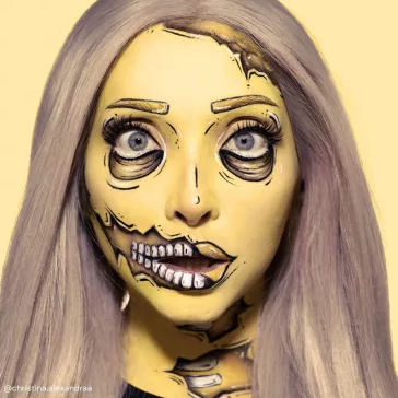 Mehron Paradise Makeup AQ Pastel Yellow (40 g) – Pasztell sárga arcfesték, vízbázisú testfesték