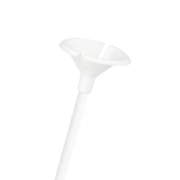 PartyPal ECO fehér papír lufitartó pálcikák kupakkal 35 cm 10 db